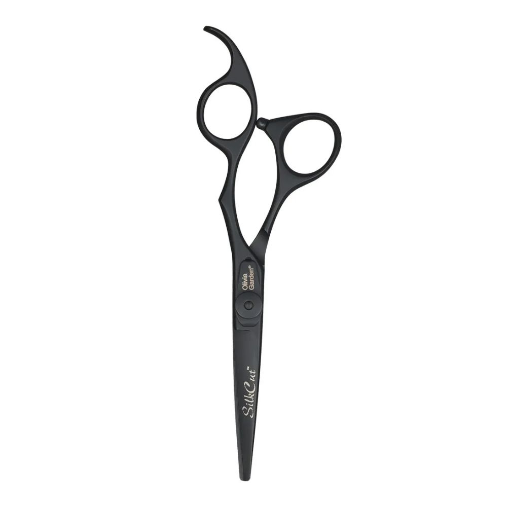 Olivia Garden Haarschneideschere SilkCut Matt Black 5,75 " Rechtshänder