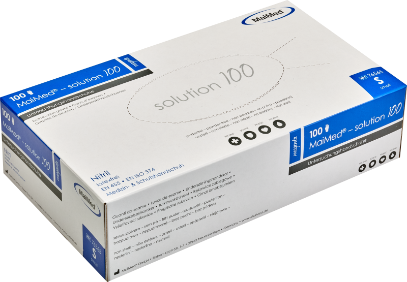 Efalock Nitril Einweg-Handschuhe puderfrei pink S  100Stk.