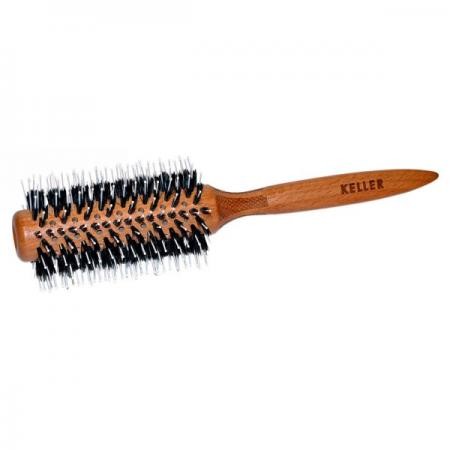 Keller Profi-Styler 28/64mm Buche mit Frisierstiften, Wildschweinborsten