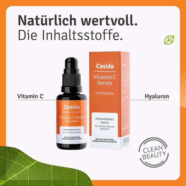 Casida Vitamin C Serum + Hyaluron 30 ml