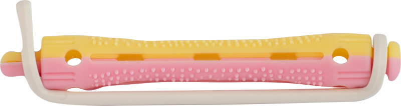 PERM STYLER Kaltwellwickler 70mm - 8mm rosa/gelb 12Stk