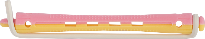 PERM STYLER Kaltwellwickler 90mm - 8mm  rosa/gelb 12Stk