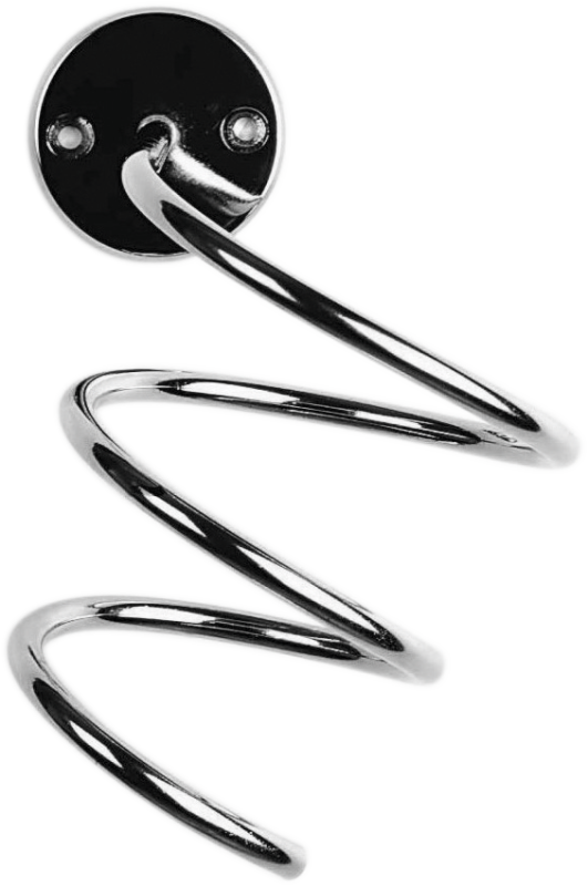Efalock Spiral-Wandföhnhalter rechtsgedreht