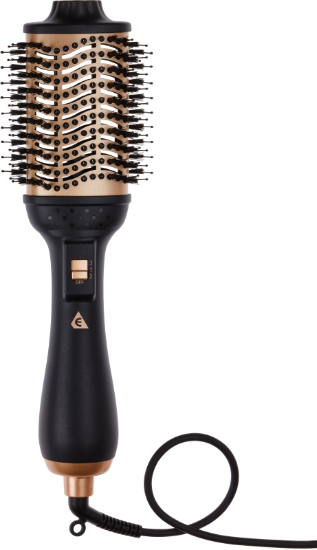 Efalock BIG HOT BRUSH Warmluftbürste schwarz-rosegold