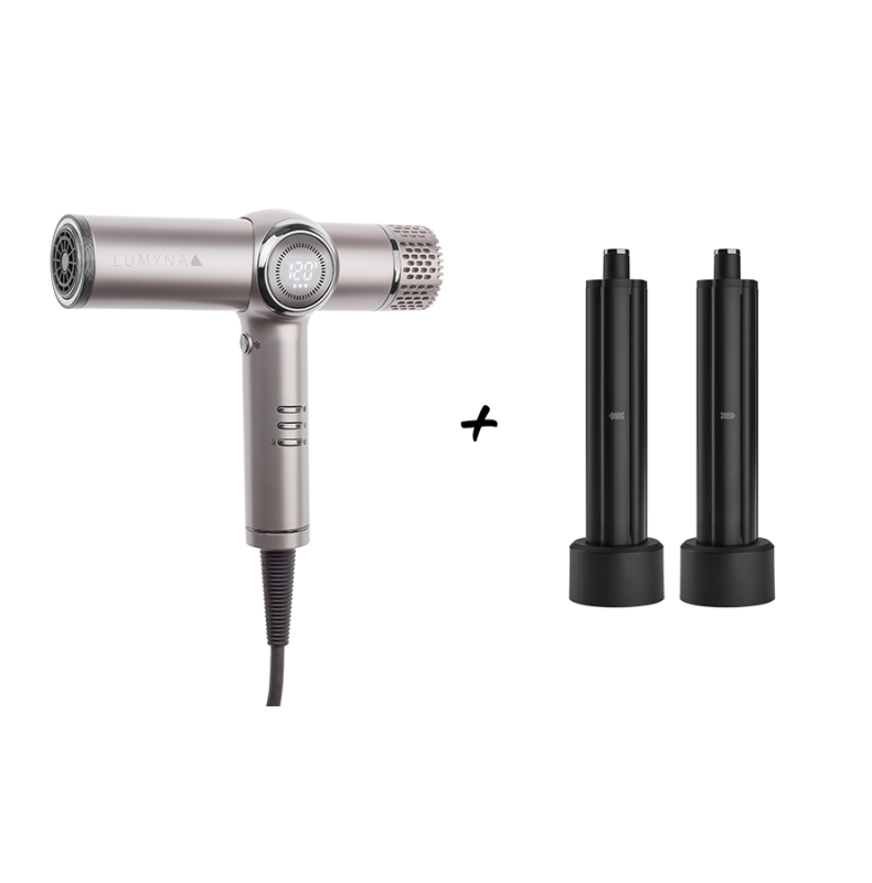 Efalock LUMYNA High-Speed Haatrockner + AIRCURL Fönaufsätze