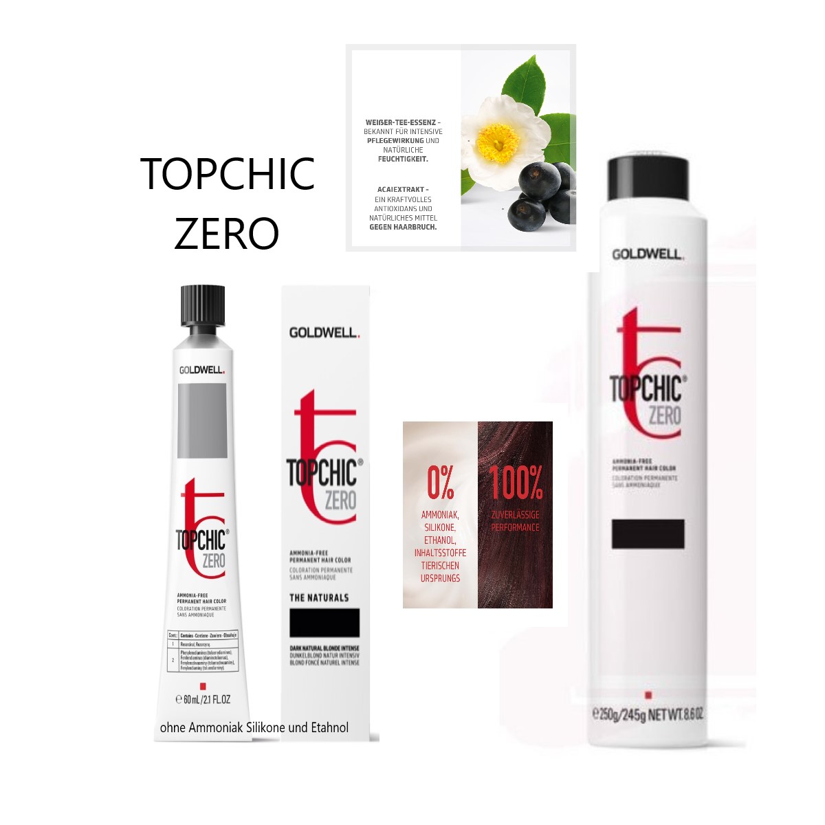 Goldwell TOPCHIC ZERO 60 ml - alle Nuancen -