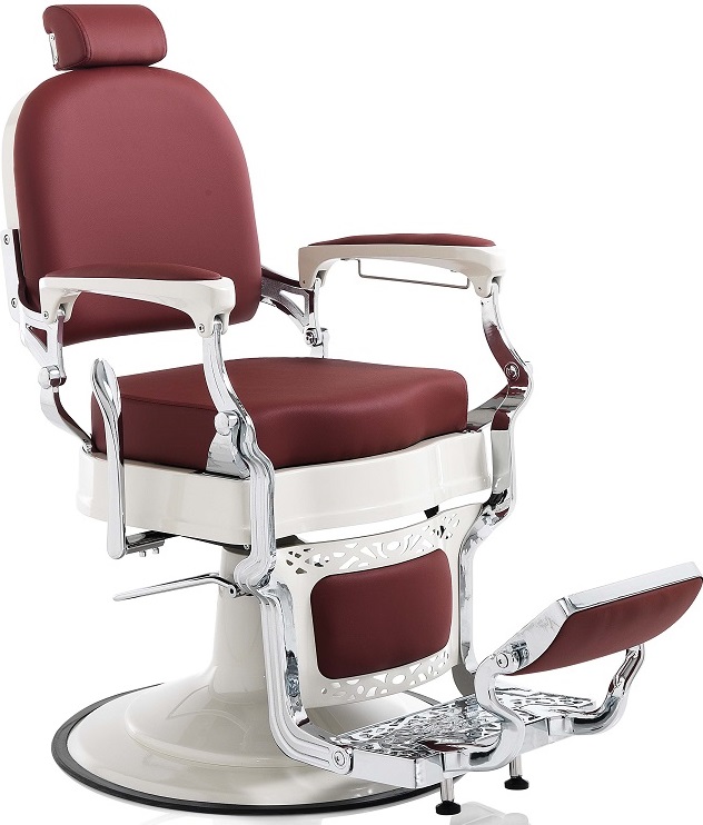 Xanitalia Friseurstuhl Herren Mustang Barbiersessel burgund