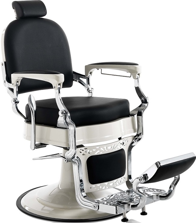 Xanitalia Friseurstuhl Herren Mustang Barbiersessel schwarz