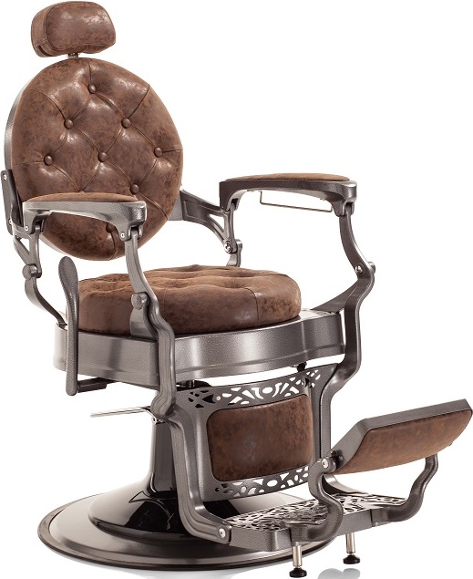 Xanitalia Friseurstuhl Herren Roadstar Barbiersessel blei