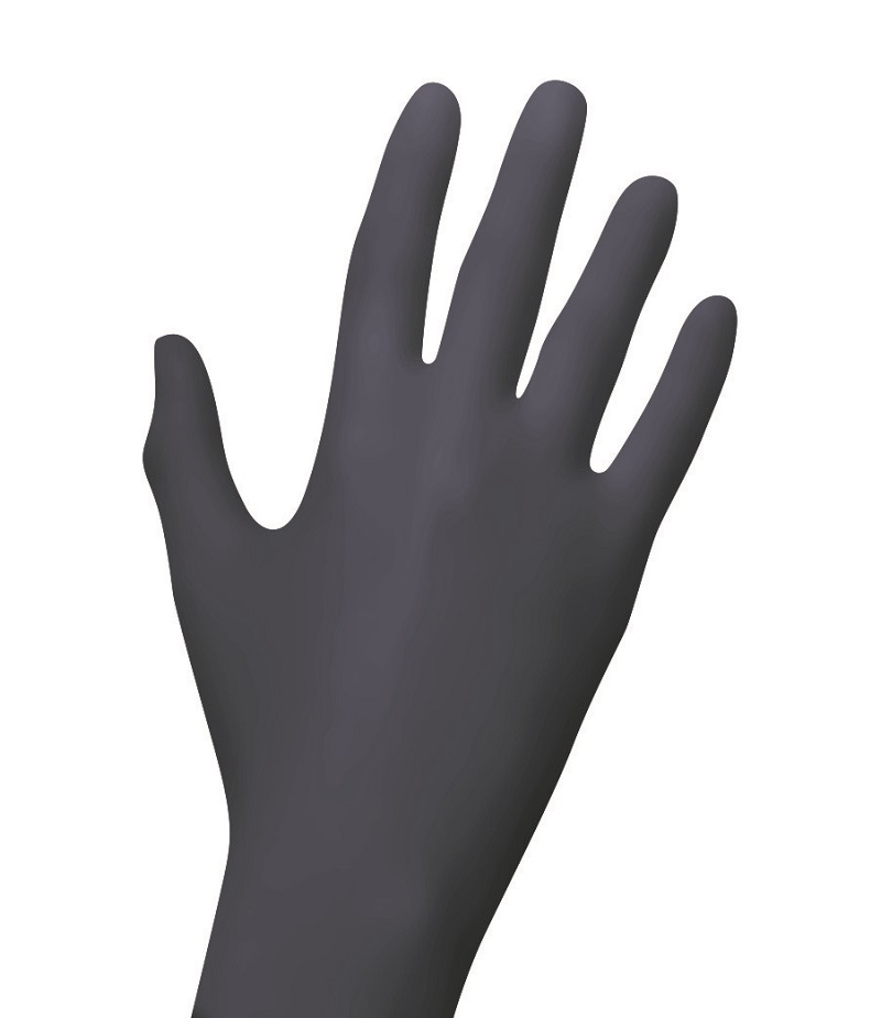 Nitrilhandschuhe Black Pearl M schwarz puderfrei 100er Box