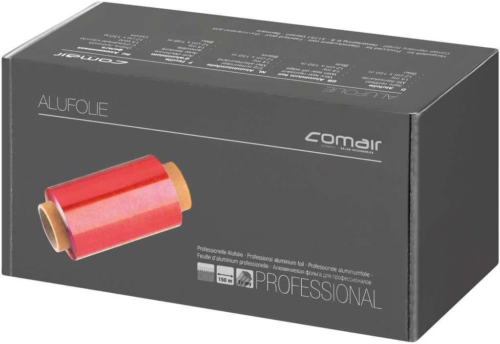 Comair Alufolie 14µ rot 12cmx150m Rolle