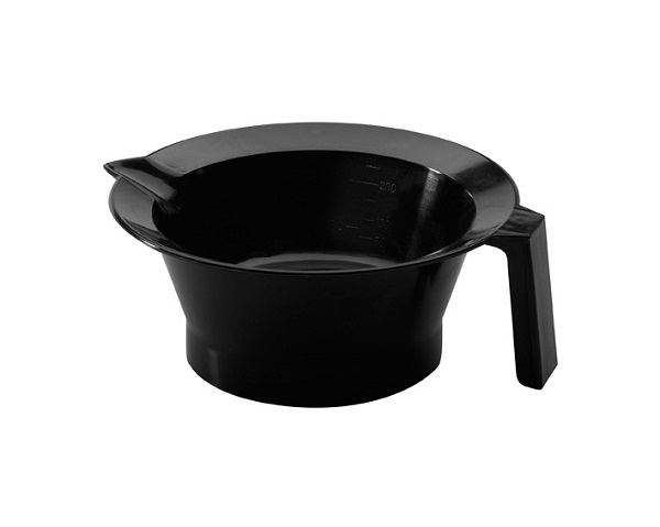 Comair Färbeschale schwarz mit Gummiring und Griff 200ml