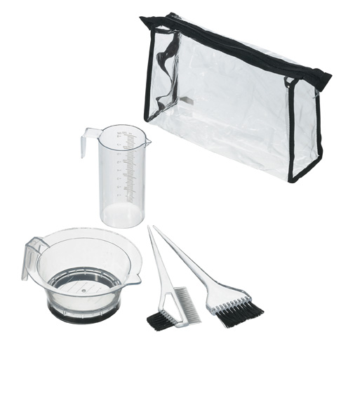 Comair Färbe-Zubehör-Set 5-teilig transparent