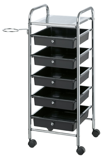 Comair Stapelboy "Coiffeur" 32x33x81,5cm schwarz
