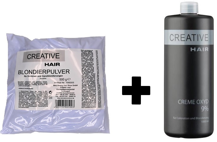 Creative Hair SET Blondierung 500 g + Creative Hair Creme Oxydant 9% 1000 ml