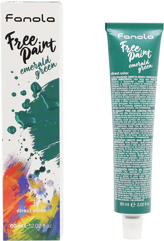 *Fanola Free Paint Direct Colours EMERALD GREEN 60 ml