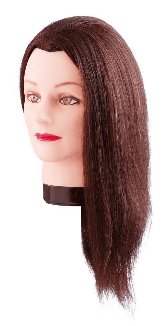 Comair Übungskopf Emily 35cm braun Echthaar